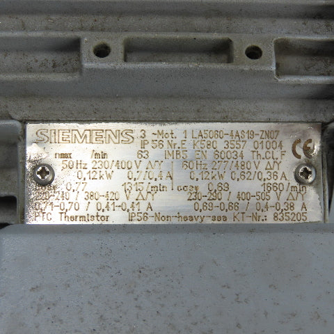 Stober S102VN2420D63K4 0.12KW Gear Motor 220-240/480V 3Ph