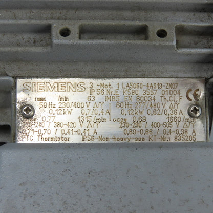 Stober S102VN2420D63K4 0.12KW Gear Motor 220-240/480V 3Ph