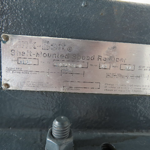 Link Belt 1952244D Model 85 24:1 Ratio Shaft Mounted Speed Reducer