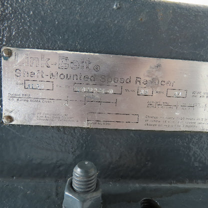 Link Belt 1952244D Model 85 24:1 Ratio Shaft Mounted Speed Reducer
