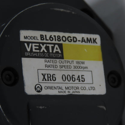 Vexta BL6180GD-AMK Brushless DC Servo Motor 3000RPM W/ Vexta 6GD10K Gear Reducer