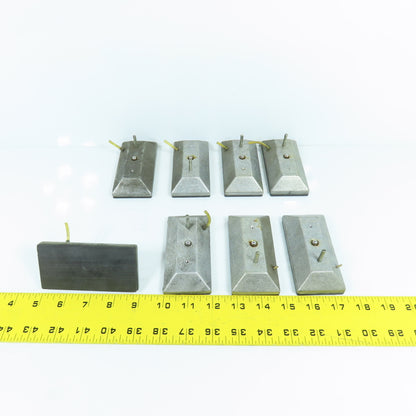 Cordax 1808 4" x 2" Wear Slide Pads Lot Of 8