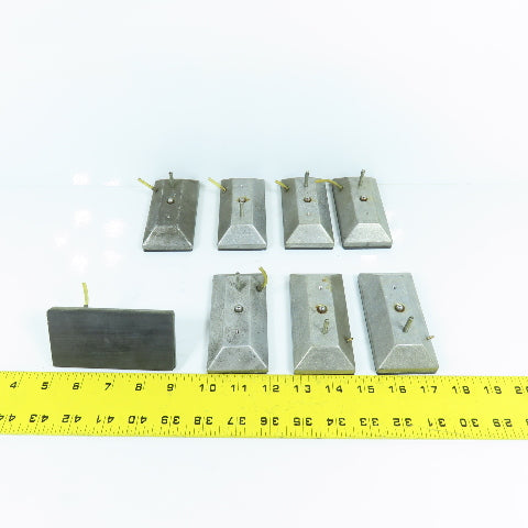 Cordax 1808 4" x 2" Wear Slide Pads Lot Of 8