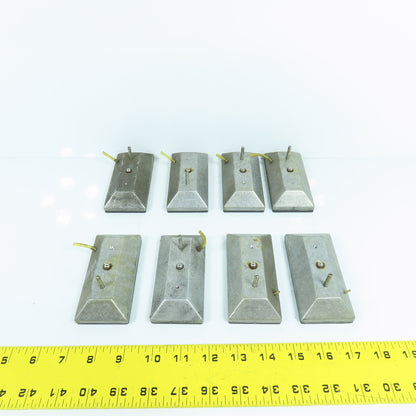 Cordax 1808 4" x 2" Wear Slide Pads Lot Of 8