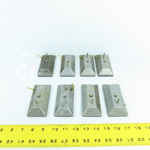 Cordax 1808 4" x 2" Wear Slide Pads Lot Of 8