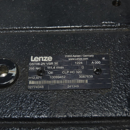 Lenze GST06-2N VBR 3E 12.571:1 Ratio Gear Reducer 111.4RPM