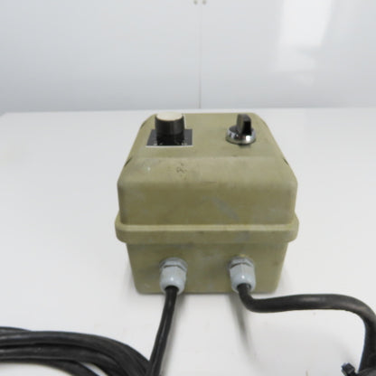 6.5"x 6.5"x 6.5" Enclosed 2 Switch Control Box W/ Cord