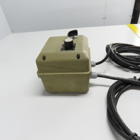6.5"x 6.5"x 6.5" Enclosed 2 Switch Control Box W/ Cord