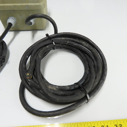 6.5"x 6.5"x 6.5" Enclosed 2 Switch Control Box W/ Cord