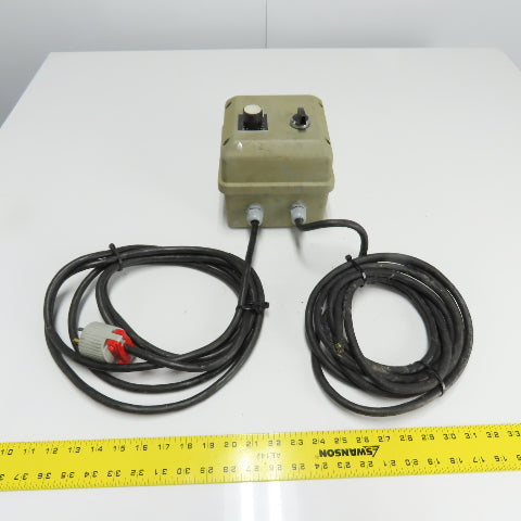 6.5"x 6.5"x 6.5" Enclosed 2 Switch Control Box W/ Cord