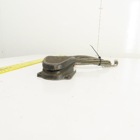 Clipper 632-S 20A 1HP Foot Pedal Operator Switch 125-250VAC W/ 15' Cord