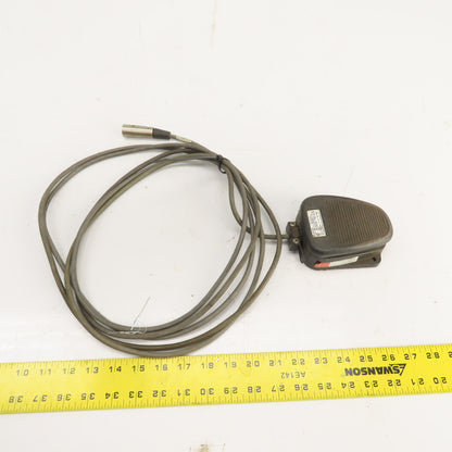 Clipper 632-S 20A 1HP Foot Pedal Operator Switch 125-250VAC W/ 15' Cord