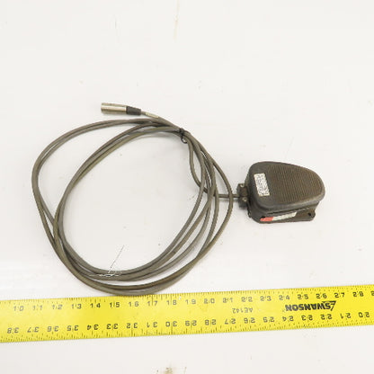 Clipper 632-S 20A 1HP Foot Pedal Operator Switch 125-250VAC W/ 15' Cord