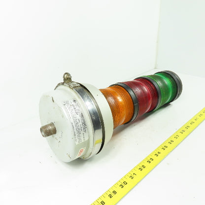 Adaptalight 101BS-G1 3 Section Beacon Light Tower Stack Red Amber Green 24VDC