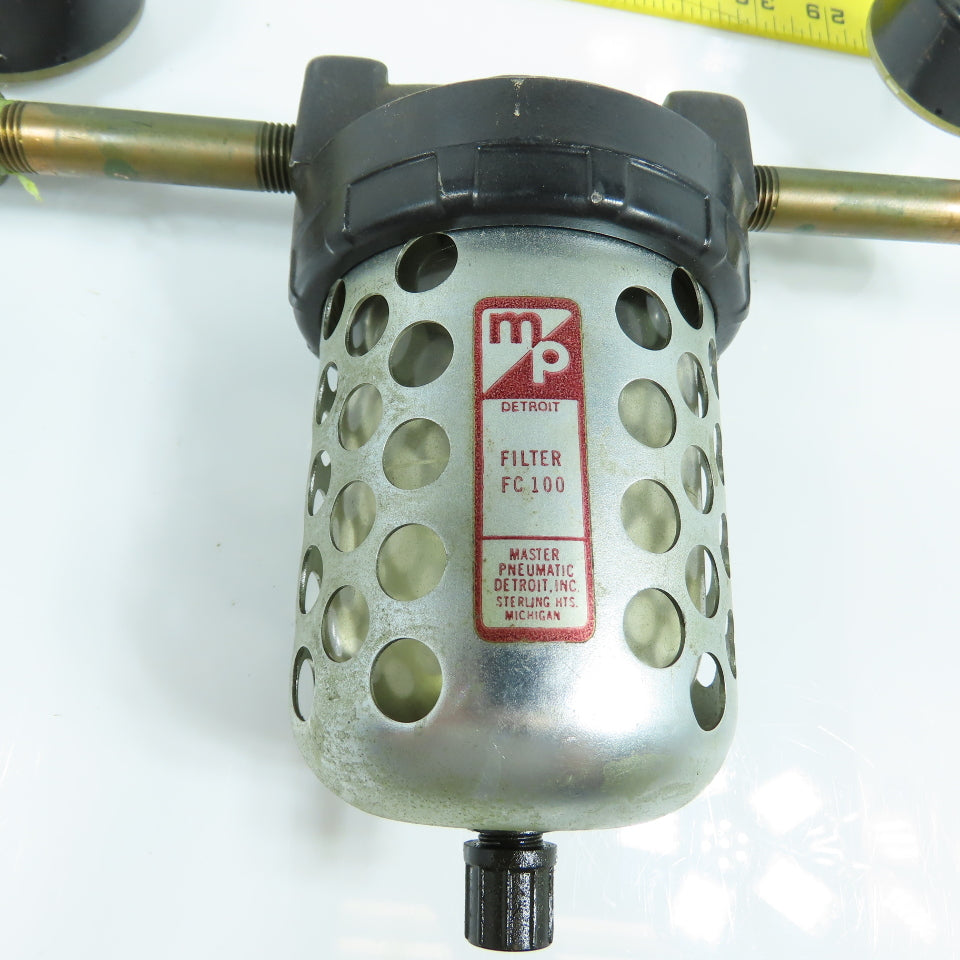 Coilhouse FC100 MF-140-41M Compressed Air Filter & Double Gauge Assembly 1/8 NPT