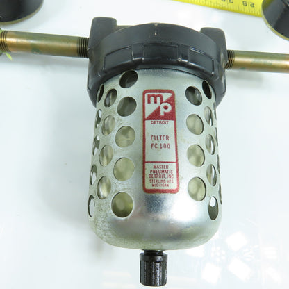 Coilhouse FC100 MF-140-41M Compressed Air Filter & Double Gauge Assembly 1/8 NPT