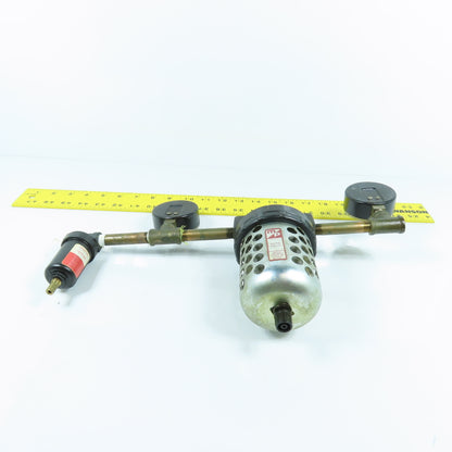 Coilhouse FC100 MF-140-41M Compressed Air Filter & Double Gauge Assembly 1/8 NPT