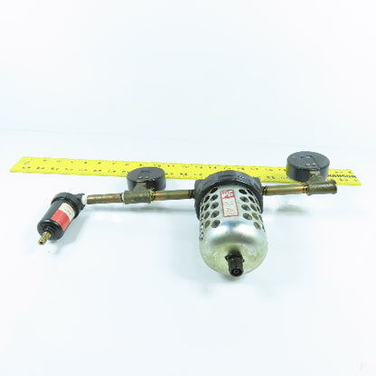 Coilhouse FC100 MF-140-41M Compressed Air Filter & Double Gauge Assembly 1/8 NPT