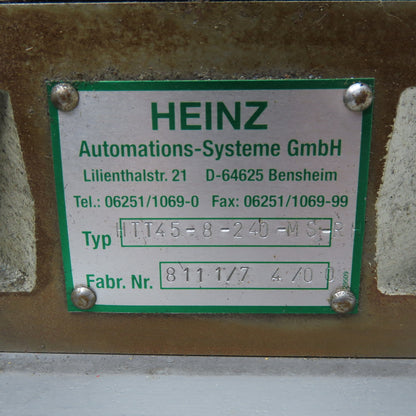 Heinz HTT45-8-240-MS-RH 8 Station 240° Rotary Index Table 220-460V 60Hz .12kW