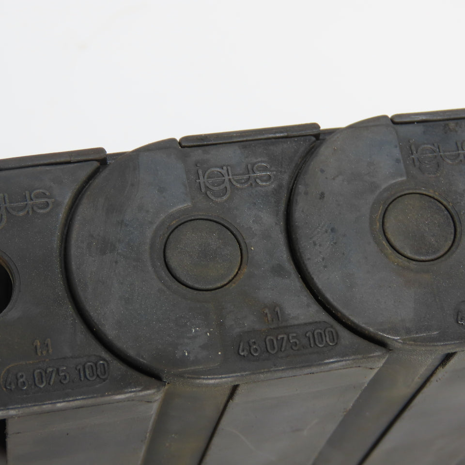 Igus 44.075.100 3" x 7/8" ID Cable Carrier Energy Drag Chain 39-1/2" OAL