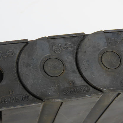 Igus 44.075.100 3" x 7/8" ID Cable Carrier Energy Drag Chain 39-1/2" OAL