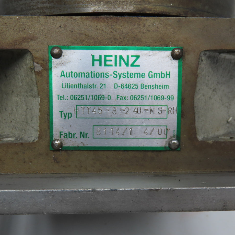 Heinz HTT45-8-240-MS-RH 8 Station 240° Rotary Index Table 220-460V 60Hz .12kW