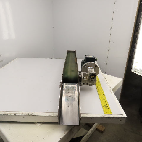 4-1/2" Wide Smooth Belt Slide Bed Conveyor 50FPM 230/460V 3PH 57.5" OAL 41" Bed