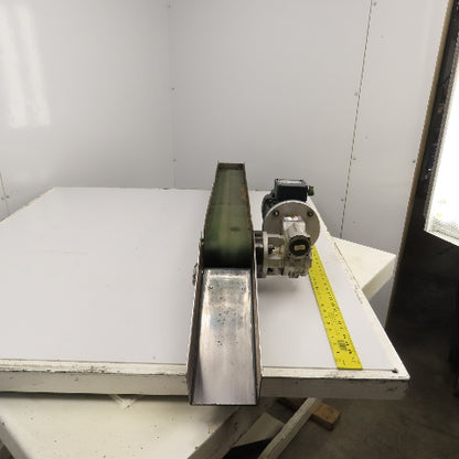 4-1/2" Wide Smooth Belt Slide Bed Conveyor 50FPM 230/460V 3PH 57.5" OAL 41" Bed