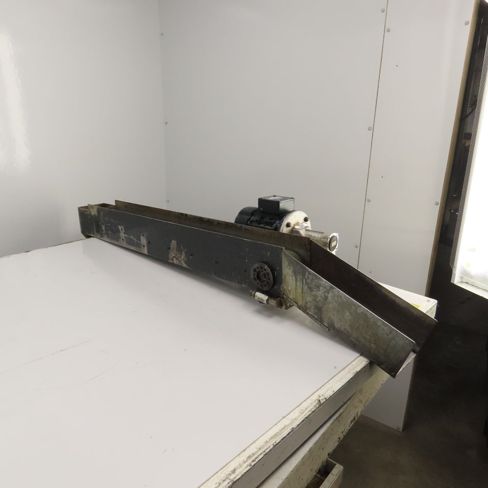 4-1/2" Wide Smooth Belt Slide Bed Conveyor 50FPM 230/460V 3PH 57.5" OAL 41" Bed