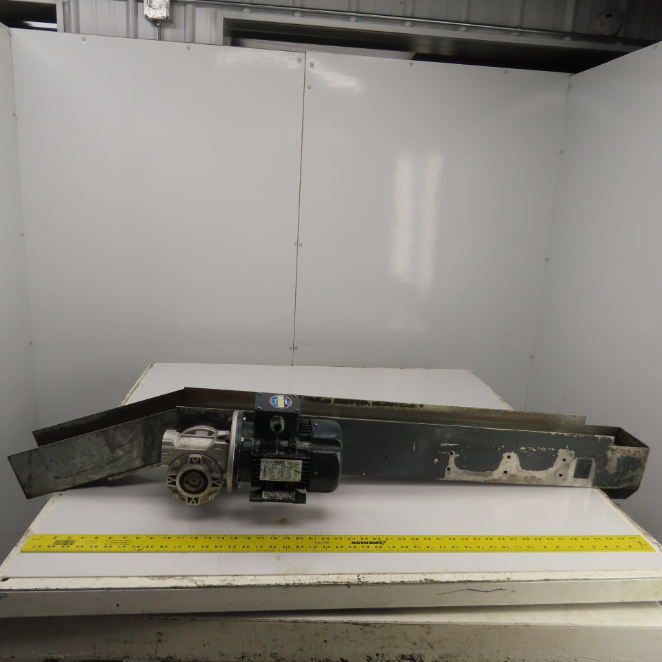 4-1/2" Wide Smooth Belt Slide Bed Conveyor 50FPM 230/460V 3PH 57.5" OAL 41" Bed