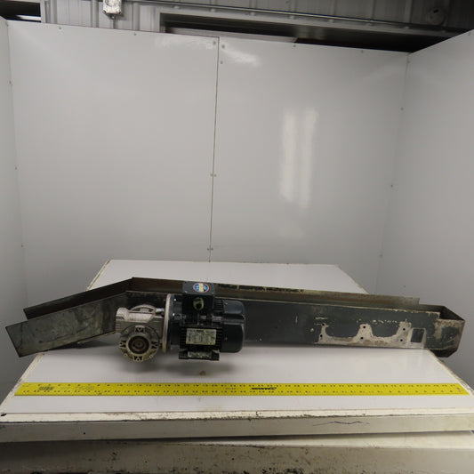 4-1/2" Wide Smooth Belt Slide Bed Conveyor 50FPM 230/460V 3PH 57.5" OAL 41" Bed