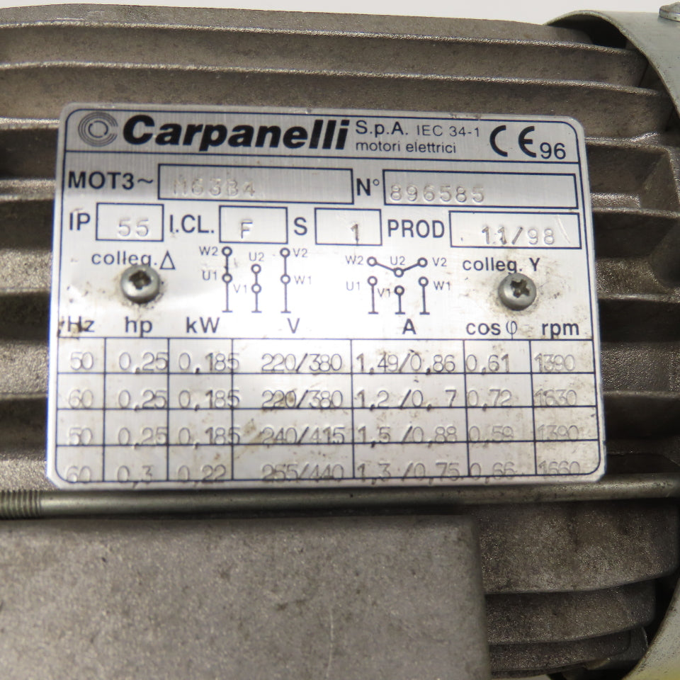 STM RMI 40 S 40:1 Ratio .22kW 220-440V 50/60Hz LH Output 117RPM Gear Motor