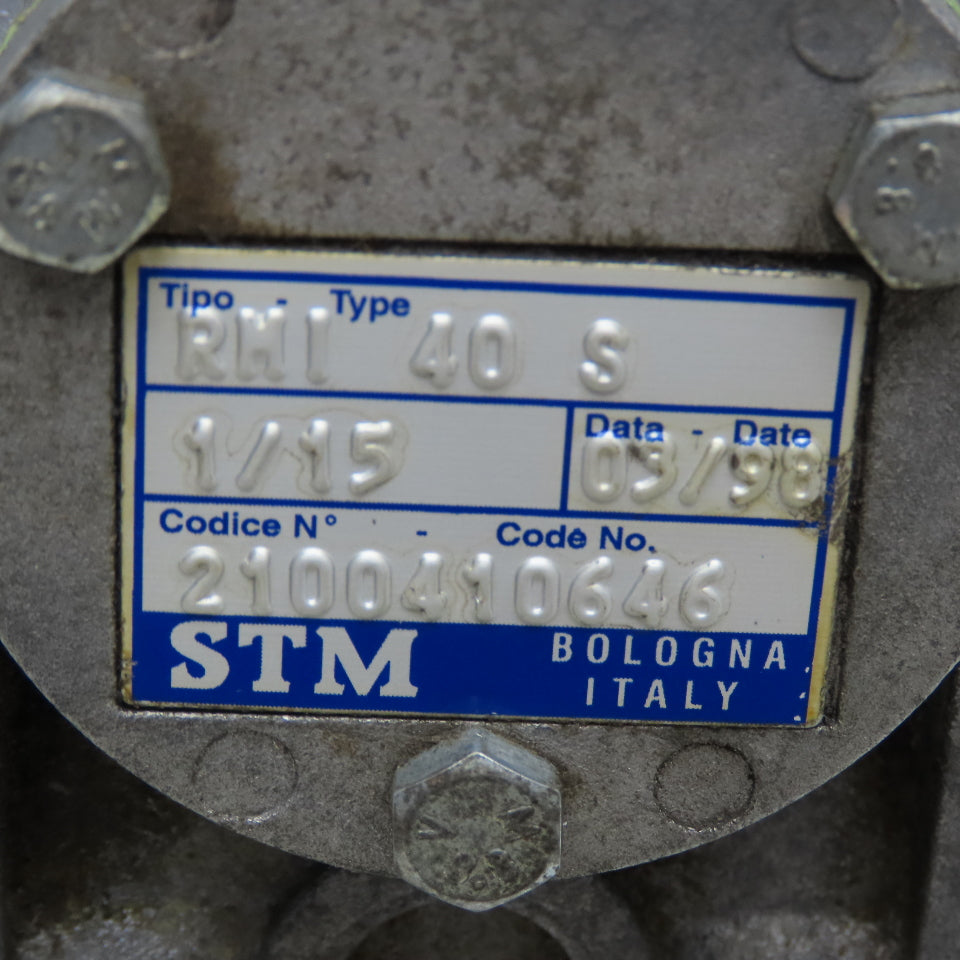STM RMI 40 S 40:1 Ratio .22kW 220-440V 50/60Hz RH Output 117RPM Gear Motor
