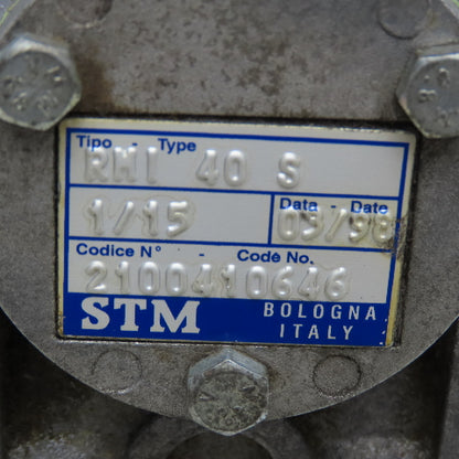 STM RMI 40 S 40:1 Ratio .22kW 220-440V 50/60Hz RH Output 117RPM Gear Motor