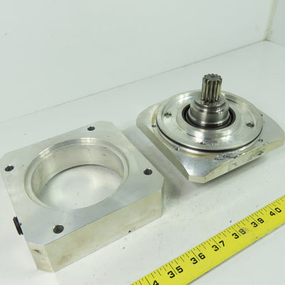 Neugart PLFN 140 Planetary Gearbox Reducer End Cap W/ Splined Shaft F-Nr 2131578