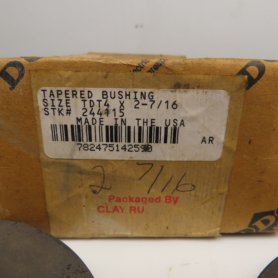 Dodge TDT4 x 2-7/16 Taper Lock Bushing 2-7/16" No Hardware