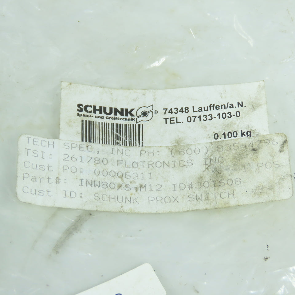 Schunk INW80/S-M12 Cordset Cable Lead ONLY For Proximity Switch (3 Conductor)