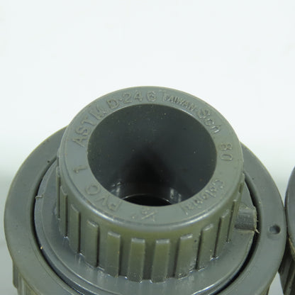 Colonial ASTMD-246 1/2" x 1/2" Slip SCH 80 PVC Pipe Unions Lot Of 10