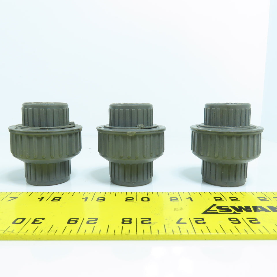 Colonial ASTMD-246 1/2" x 1/2" Slip SCH 80 PVC Pipe Unions Lot Of 10