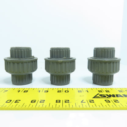 Colonial ASTMD-246 1/2" x 1/2" Slip SCH 80 PVC Pipe Unions Lot Of 10