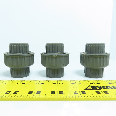 Colonial ASTMD-246 1/2" x 1/2" Slip SCH 80 PVC Pipe Unions Lot Of 10