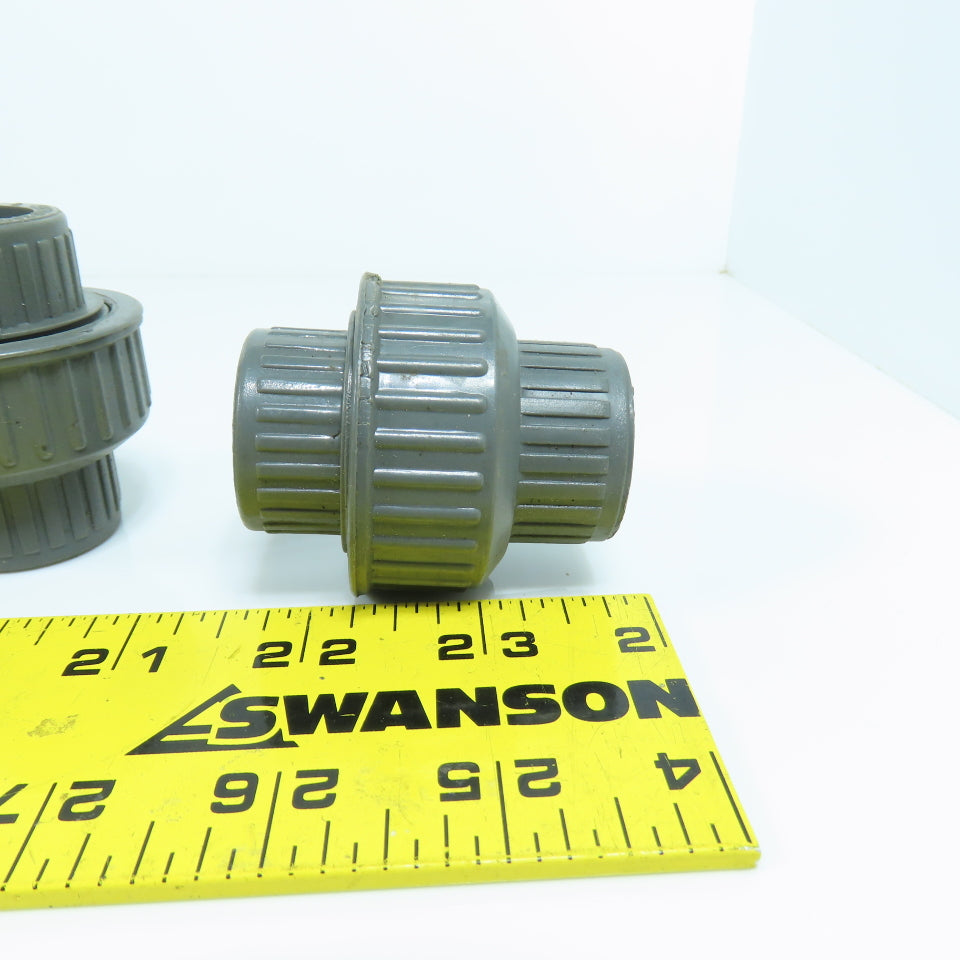 Colonial ASTMD-246 1/2" x 1/2" Slip SCH 80 PVC Pipe Unions Lot Of 10
