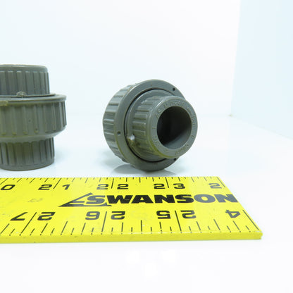 Colonial ASTMD-246 1/2" x 1/2" Slip SCH 80 PVC Pipe Unions Lot Of 10