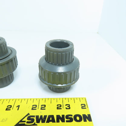 Colonial ASTMD-246 1/2" x 1/2" Slip SCH 80 PVC Pipe Unions Lot Of 10