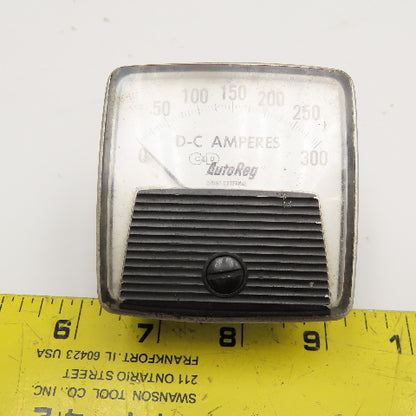 General Electric DW-91 C&G AutoReg DC Panel Ammeter 0-300Amp