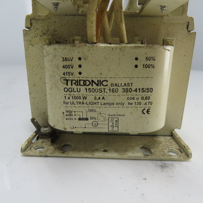 Tridonic OGLU 1500ST 160 380-415/50 Ultra-Light Lamp Ballast 380/415V 1500W 6.4A