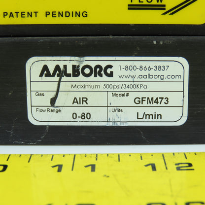 Aalborg GFM473 Air Mass Flowmeter 0-80 L/min 12VDC 500PSI Max