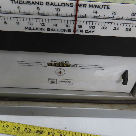 Sparling 20177-000-000-00 227 Circular Chart Recorder For Gallons