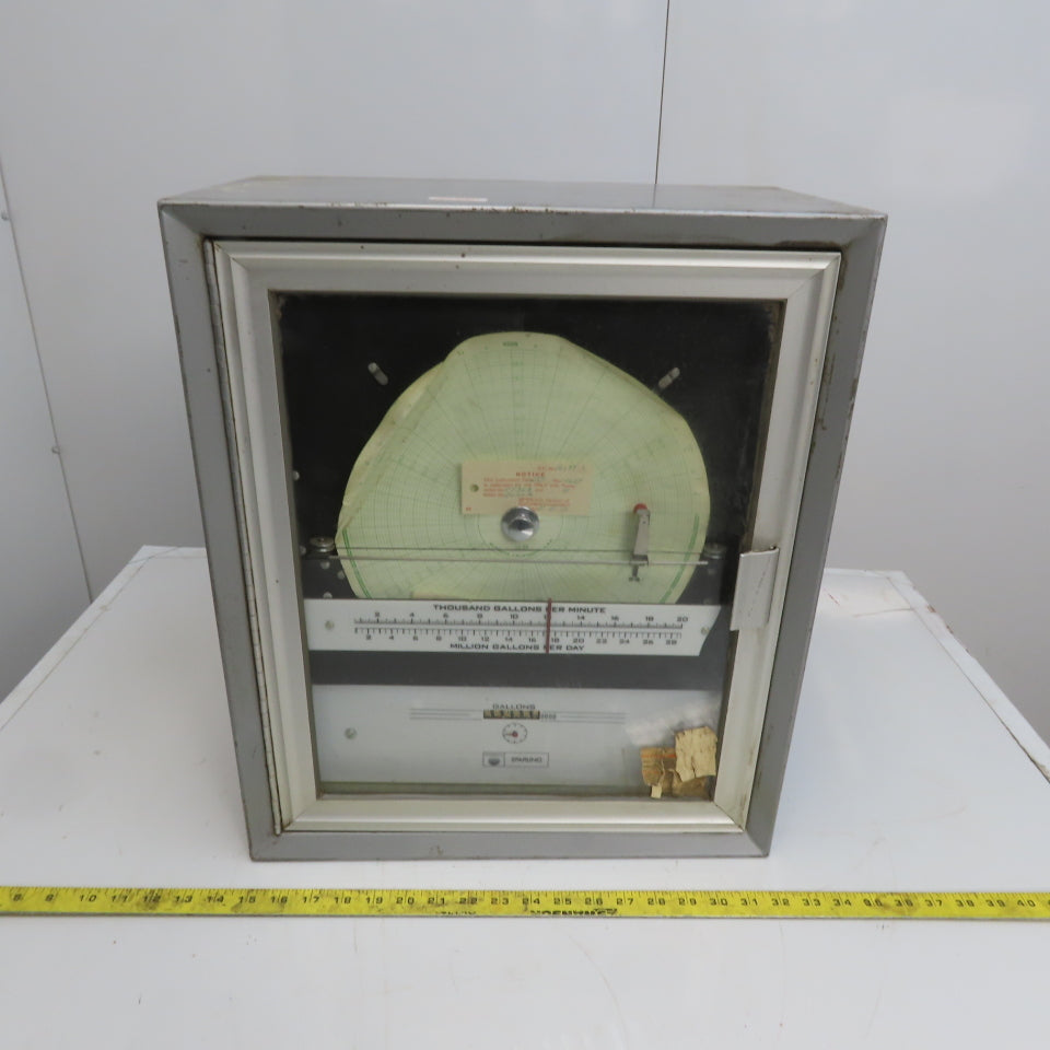 Sparling 20177-000-000-00 227 Circular Chart Recorder For Gallons