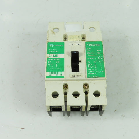 Cutler Hammer Gi 125 3-Pole Molded Case Circuit Breaker 600V 6KV